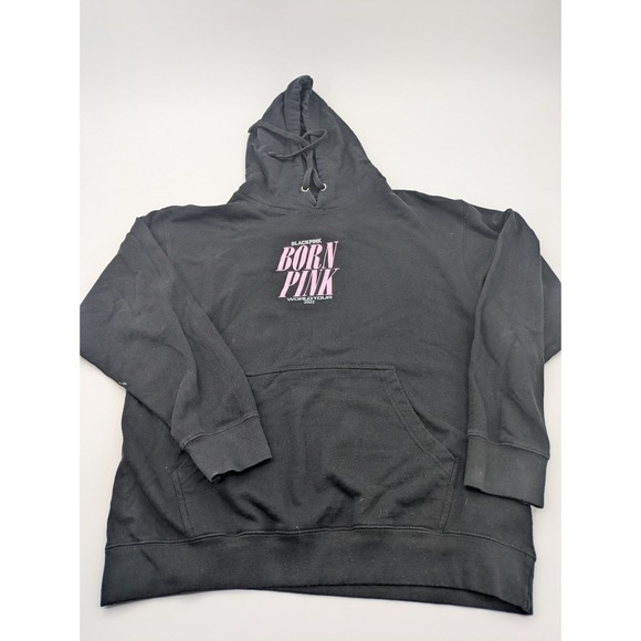BlackPink Tops - BlackPink Born Pink 2022 World Tour Crewneck Sweatshirt Large Faded Black/ Gray
